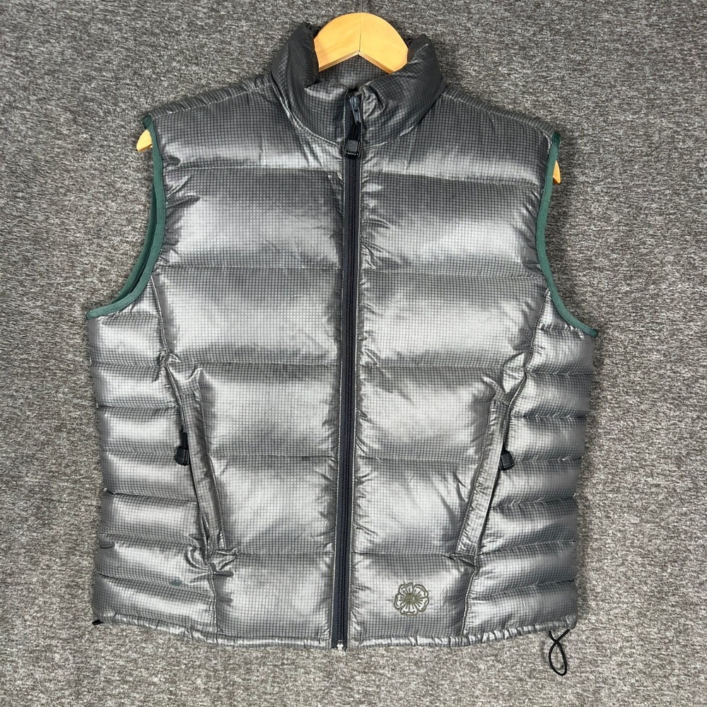 Wild Roses Outdoor Research Puffer Vest Womens M Green Down Filled Lightweight‎